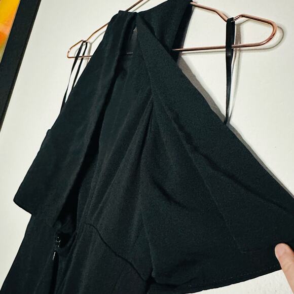 JILL STUART Black Popover Jumpsuit Sleeveless Crewneck Wide Leg Jumpsuit Size 4 - Picture 13 of 13